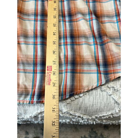 Wrangler Men’s Long Sleeve Plaid Snap Shirt Sz XXL - Picture 3 of 5